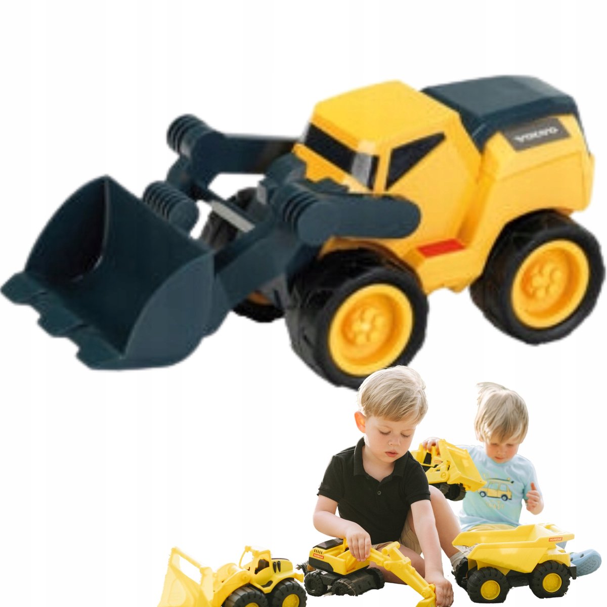 Theo Klein Volvo Wielader Speelgoed 1:24 - Geel