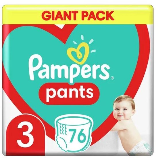 Pampers Baby-Dry Pants - Maat 3 - 76 Luierbroekjes (6-11 KG)