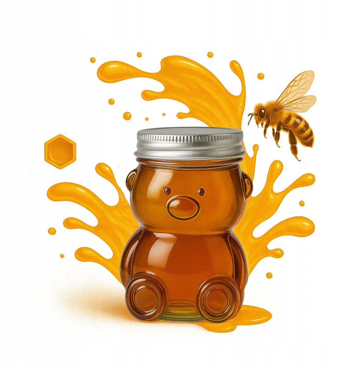 Glazen Beer Potje 30ml - Mini Potje voor Honing, Jam, Cadeautjes
