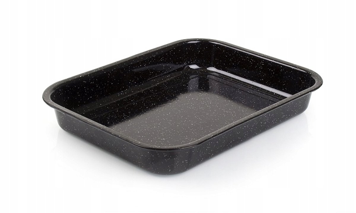 Emalieren Bakvorm Culinaria Banket 34x26cm Zwart
