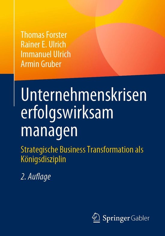 Business and Economics (German Language) - Unternehmenskrise ... - cover