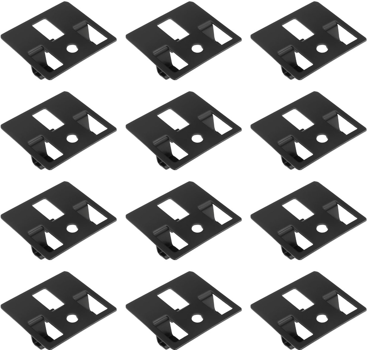 100pcs Composite Decking Metal Clips Composite Decorative Plate Hidden Fastening Clasp Metal Clip Suitable for Grooves in Composite Flooring (8mm)