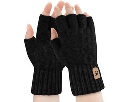Travelhawk Vingerloze Handschoenen – Dames en Heren – Handschoenen zonder Vingertoppen – One Size Fits Most – Zwart