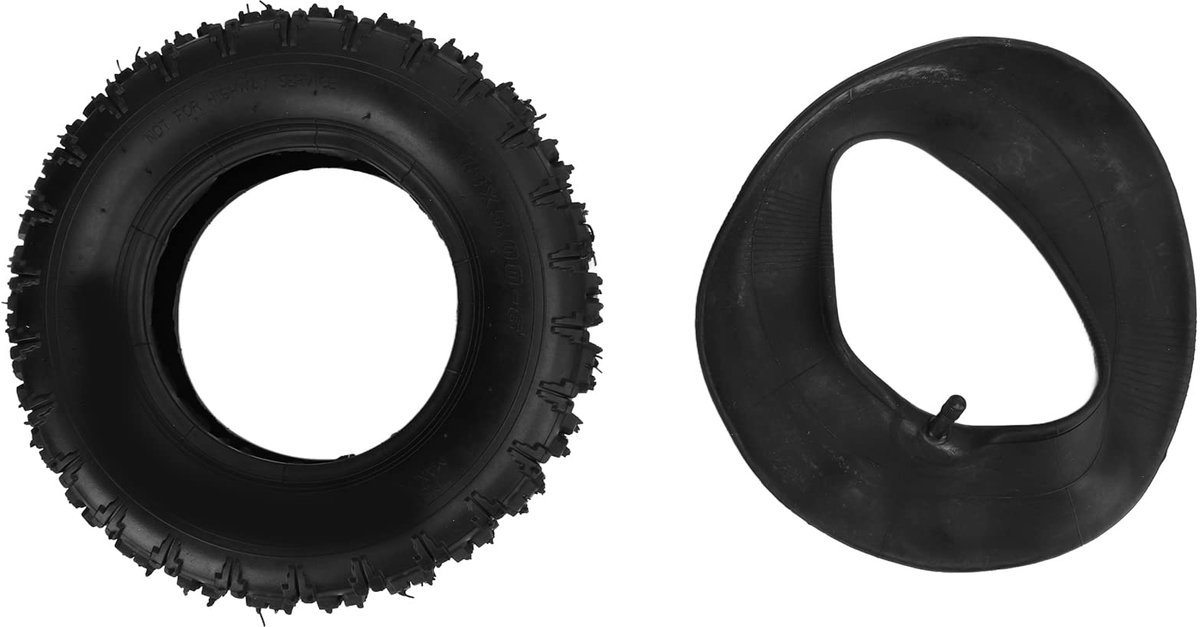 Off-road Tyre, 13 X 5.00-6 Rubber Inner and Outer Tyres with Straight Valve Handle