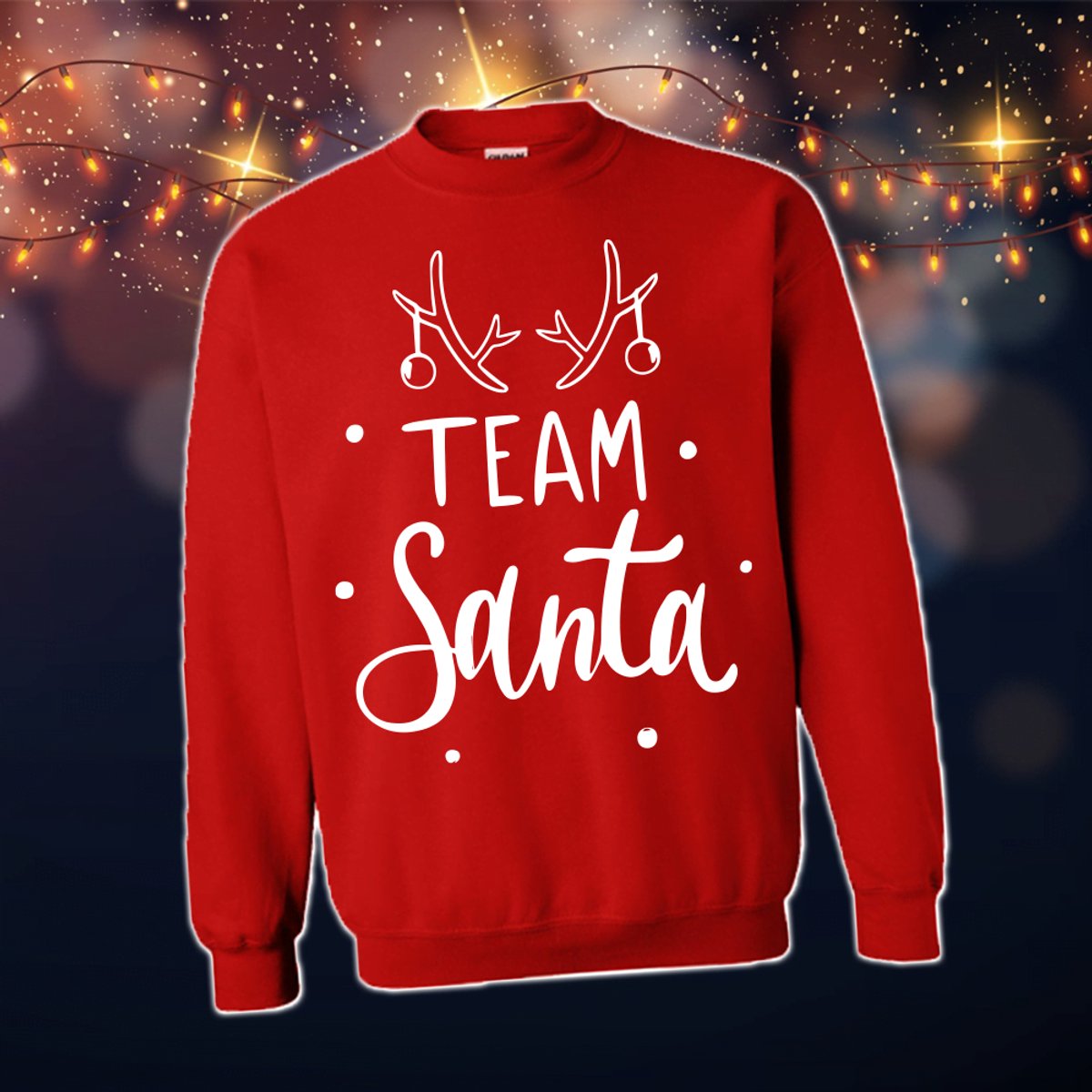 Foute Kersttrui Dames & Heren - Kersttrui met tekst Team Santa | Kersttrui Maat XXL | Kersttrui Dames - Kersttrui Heren - Grappige Kersttrui met tekst | Namengigant | Incl. 2 jaar garantie