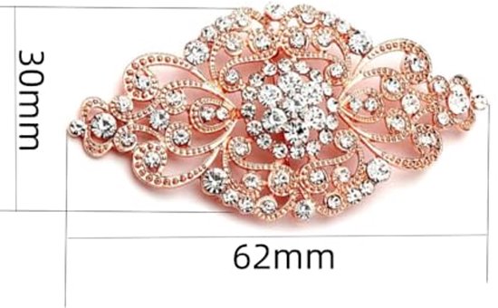 Meilliwish Camelia's bloem haarclip en broche Pin (crème) (A74