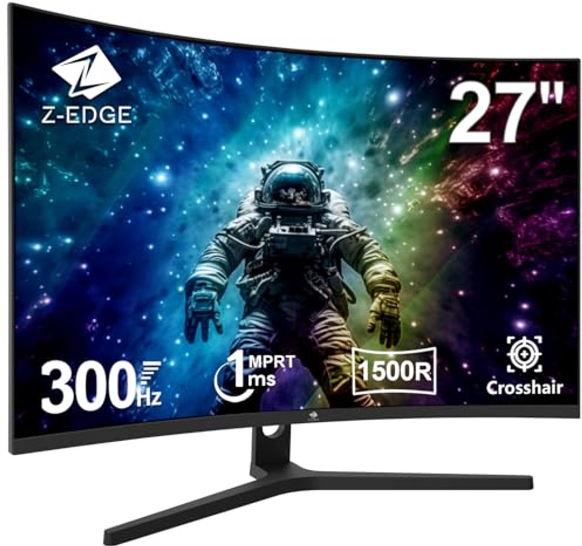 Gaming Monitor 27 inch Gebogen 300Hz met FreeSync en 1ms Reactietijd