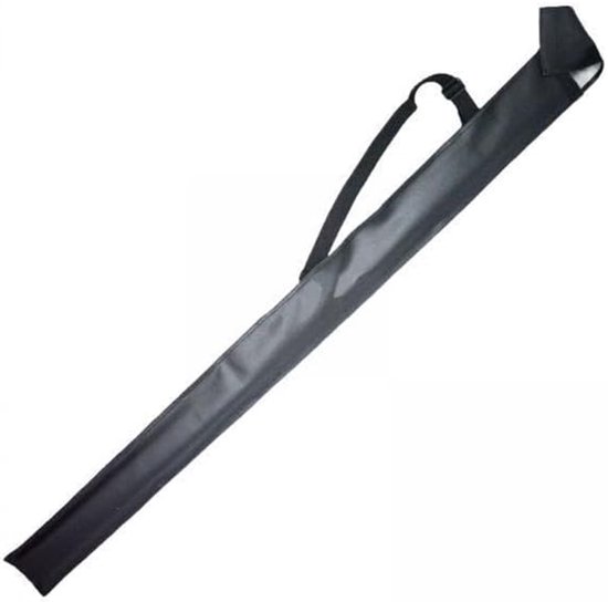 Poolkeutas - Waterdichte keu-tas - Draagriem - Geschikt voor 2 keuen - 82 cm - Zwart - PU - Perfect voor het dragen en opbergen van poolkeuen