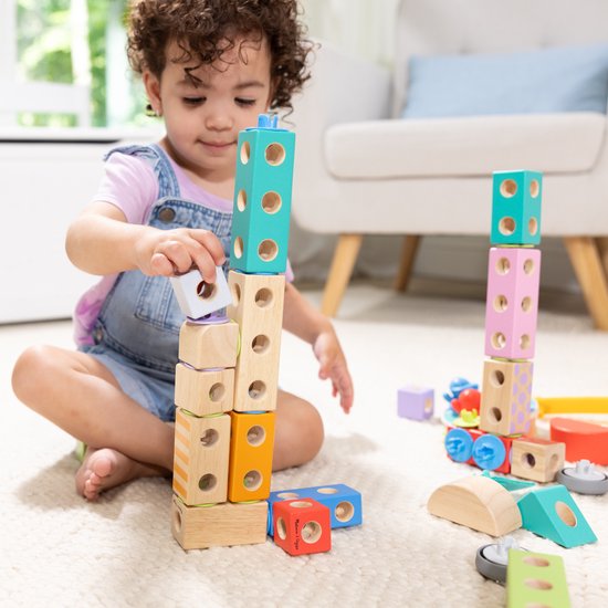Melissa & Doug - Blockables™ Stad speelset - met draagbare bewaardoos van Melissa & Doug — afbeelding 2