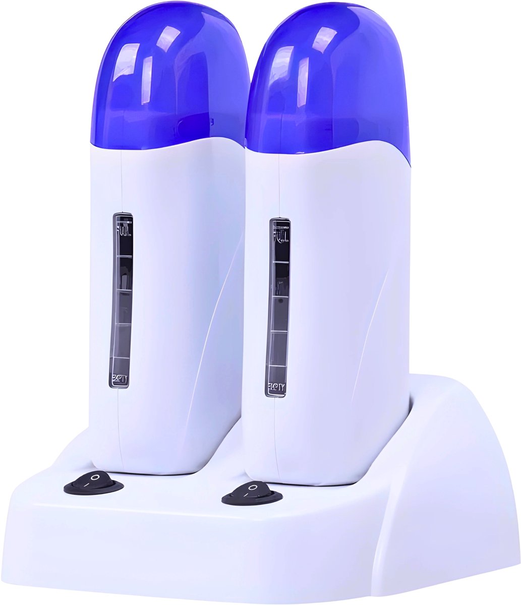 Guardian Beauty Waxverwarmer Set – Dubbele 100 ml – Roll On WaxSysteem – Blauw