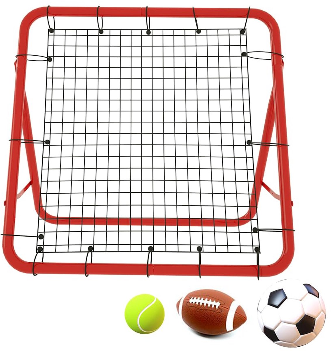 Draagbare Voetbalrebounder Kickback - Solo Trainingsapparaat voor Voetbaloefeningen en Technische Training