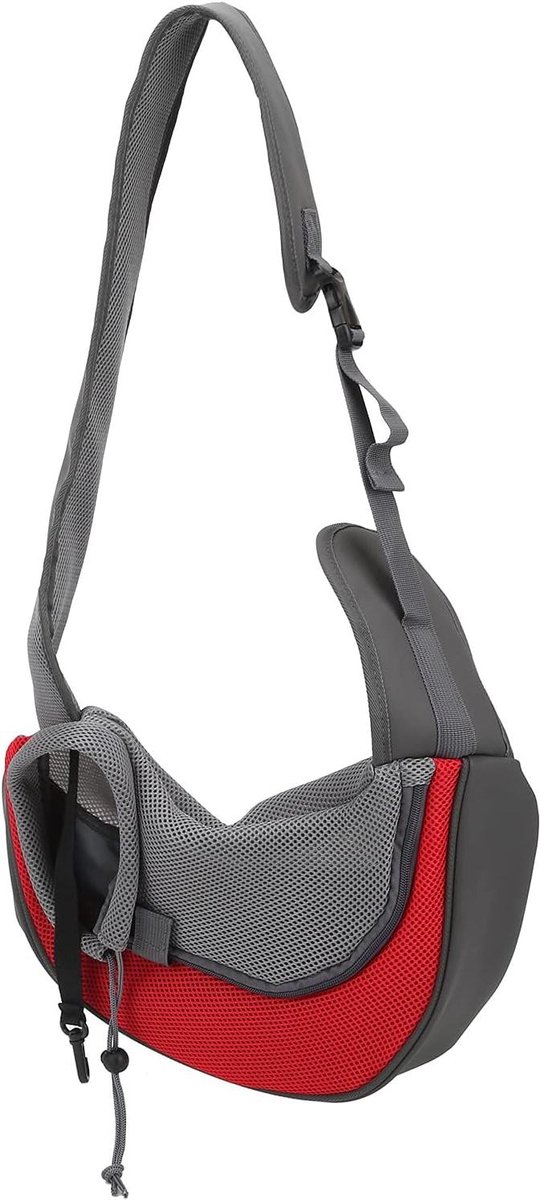 JHubers Goods - Draagtas voor kleine honden - Ademende draagzak voor buitenwandelingen - Verstelbare riem - (S)