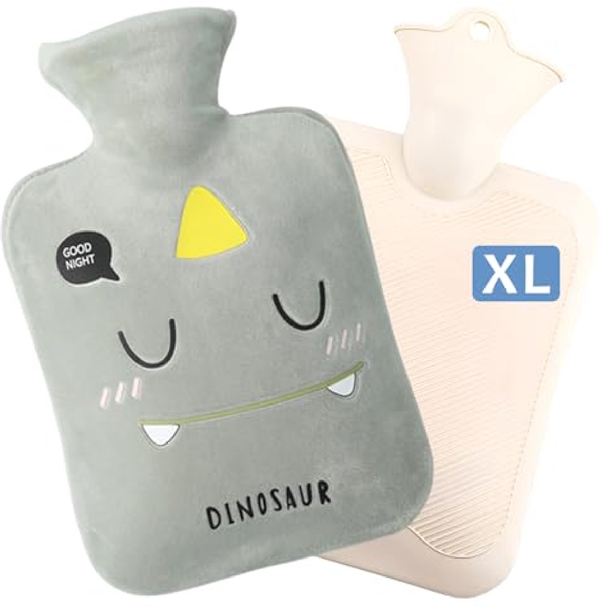 Warmwaterkruik 2 liter met zachte hoes voor pijnverlichting en warmte