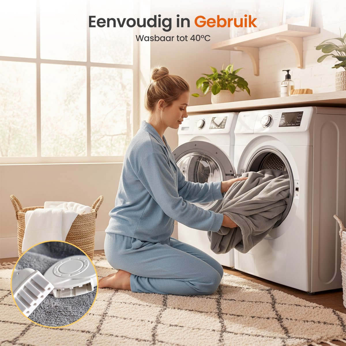 Goliving Elektrische Deken met Mouwen XXL - Fleece plaid met 9 Standen en Timer - Knuffeldeken Groot - Wasbaar Elektrische Deken - 195x125cm - Grijs – foto 8