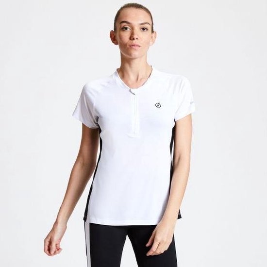Dare 2b - Women's Outdare Half Zip Cycling Jersey - Outdoorshirt - Vrouwen - Wit