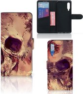 Wallet Case Xiaomi Mi 9 Smartphone Hoesje Skullhead