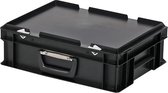Koffer - Opbergbox - 400x300xH133mm - zwart