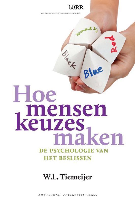 Cover van het boek 'Hoe mensen keuzes maken' van W.L. Tiemeijer