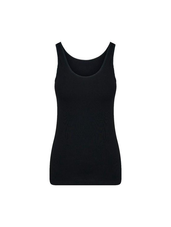 RJ Bodywear Everyday dames Domburg hemd (2-pack) - zwart - Maat: