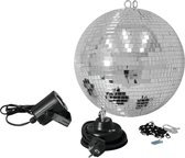 EUROLITE Kit boule disco avec moteur et spot LED - Boule miroir - Boule disco 30cm