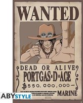 ONE PIECE - Affiche 91X61 - Wanted Ace