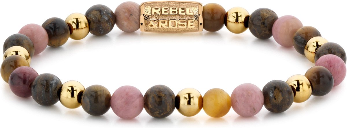 Rebel & Rose More Balls Than Most Winter Glow II - 6mm - yellow gold plated RR-60060-G-15 cm