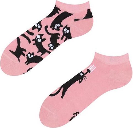 Dedoles Enkel Sokken - Roze Katten - 43-46