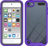 Voor iPod Touch 5/6/7 Tweelaags ontwerp Schokbestendig PC + TPU-beschermhoes (paars)