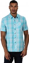 Regatta - Men's Deakin III Short Sleeve Checked Shirt - Outdoorshirt - Mannen - Maat XL - Blauw