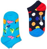 Happy Socks Sokken Kids Socks Big Dot 2-Pack Blauw Maat:7-9 jaar