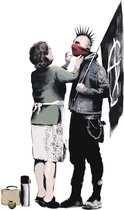 BANKSY  Anarchist and Mother Canvas Print