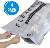Flextail Gear vacuümzakken Flexbag M Vacuüm opbergzakken - Vacuüm zakken kleding 70x50 cm - 4 stuks