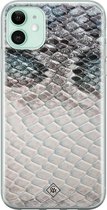 iPhone 11 hoesje siliconen - Oh my snake | Apple iPhone 11 case | TPU backcover transparant