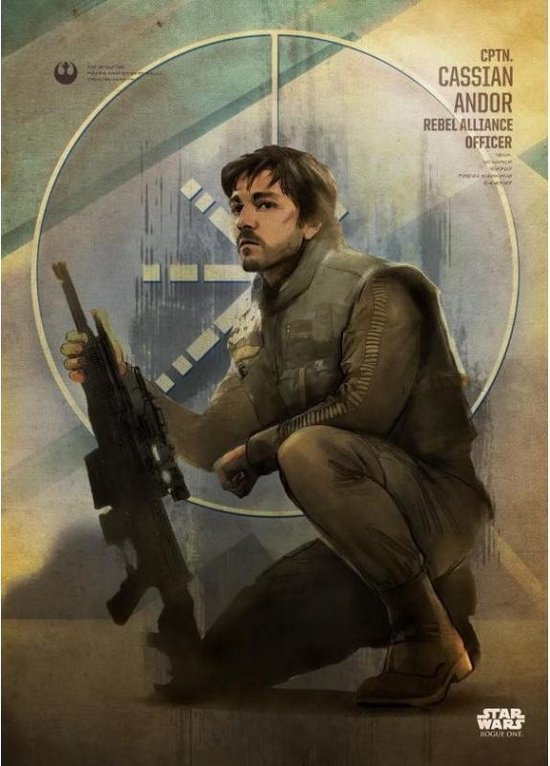 ROGUE ONE KEY FORCES - Magnetic Metal Poster 45x32 - Cassian Andor