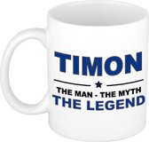 Timon The man, The myth the legend cadeau koffie mok / thee beker 300 ml