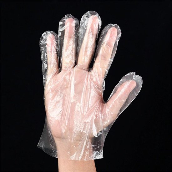 Plastic wegwerp handschoenen | transparant |Plastic handschoen |  Universele... | bol.com