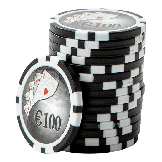 Afbeelding van het spel ABS Cashgame Chip €100 Zwart (25 stuks)