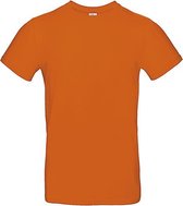 T-shirt Oranje - oranje shirt - T-shirt ronde hals 190 grams - Oranje - Maat XXL