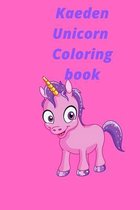 Kaeden unicorn coloring book