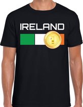 Ireland / Ierland landen t-shirt zwart heren S