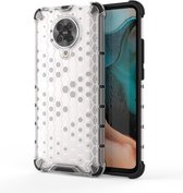 Voor Xiaomi Redmi K30 Pro Shockproof Honeycomb PC + TPU Case (wit)