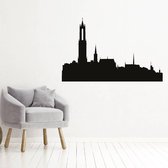 Muursticker Utrecht -  Geel -  160 x 103 cm  -  woonkamer  steden  alle - Muursticker4Sale