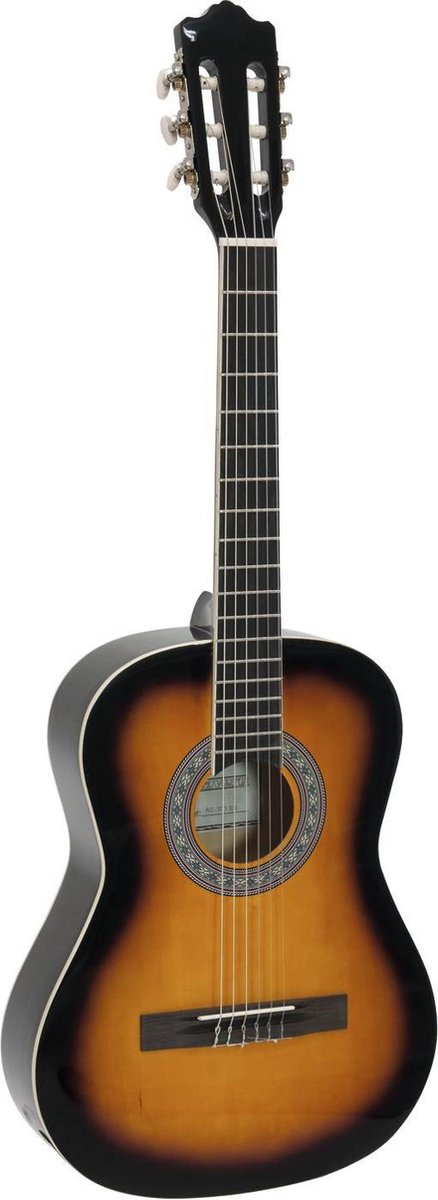 DIMAVERY AC-303 gitaar 3/4 - klassieke- Akoestisch - sunburst - - 9 tot 11 jaar