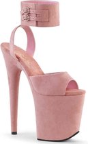 Pleaser Sandaal met enkelband, Paaldans schoenen -36 Shoes- FLAMINGO-891 Paaldans schoenen Roze