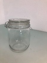 Glazen voorraadpot