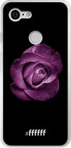 Google Pixel 3 Hoesje Transparant TPU Case - Purple Rose #ffffff