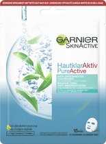 Garnier Skinactive Face Pure Active Tea Tree Sheet Mask - 1 Stuk - Gezichtsmasker tegen Onzuiverheden