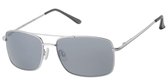 Bruine wayfarer  zonnebril | Heren/unisex | groene lens