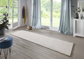 Effen loper Fineloop Comfort - crème 80x500 cm