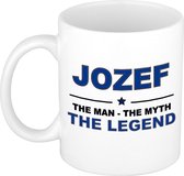 Jozef The man, The myth the legend cadeau koffie mok / thee beker 300 ml